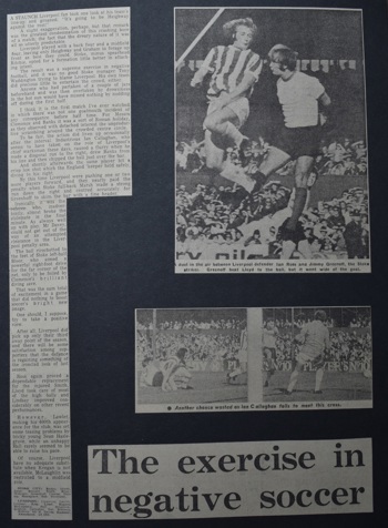 The exercise in negative soccer